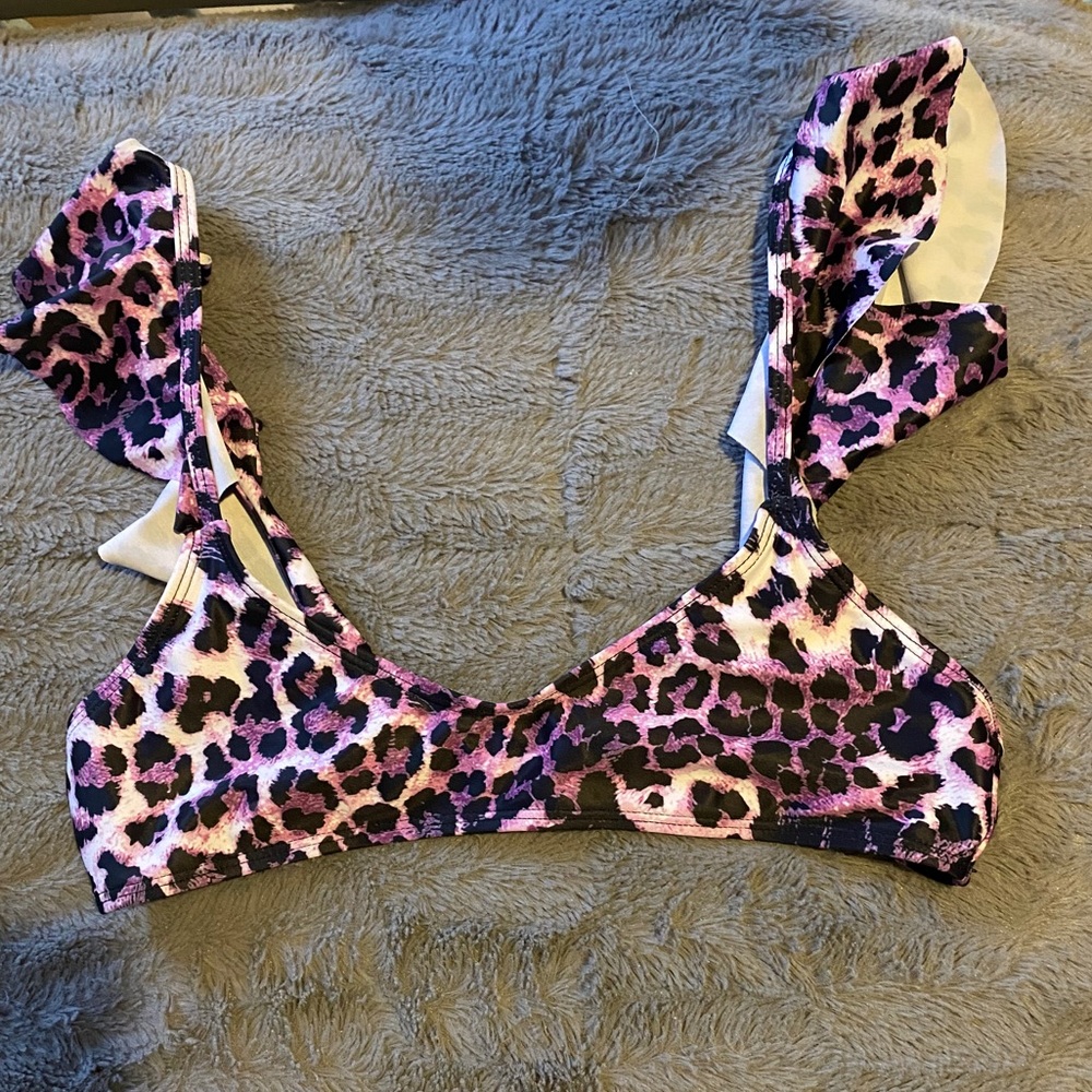 Cheetah Print bikini top Shein